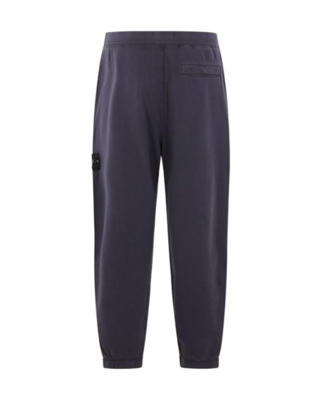 Stone Island Blue Logo Patch Jogger Pants for men