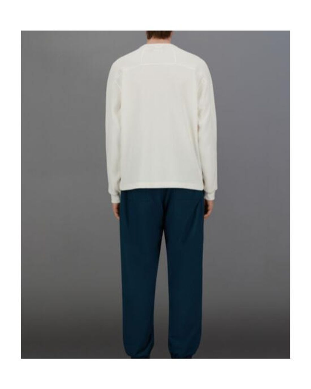 Herno White Laminar Waffle-Texture Long-Sleeve Sweater for men