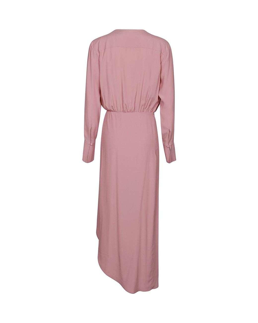 FEDERICA TOSI Pink Asymmetric Wrap Dress