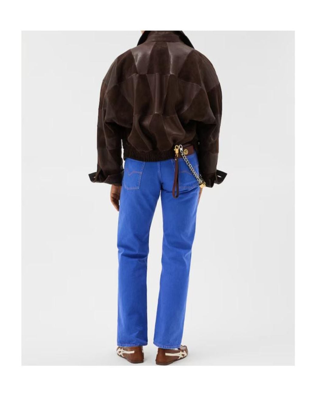 Versace Blue Straight-Leg Medusa Jeans for men