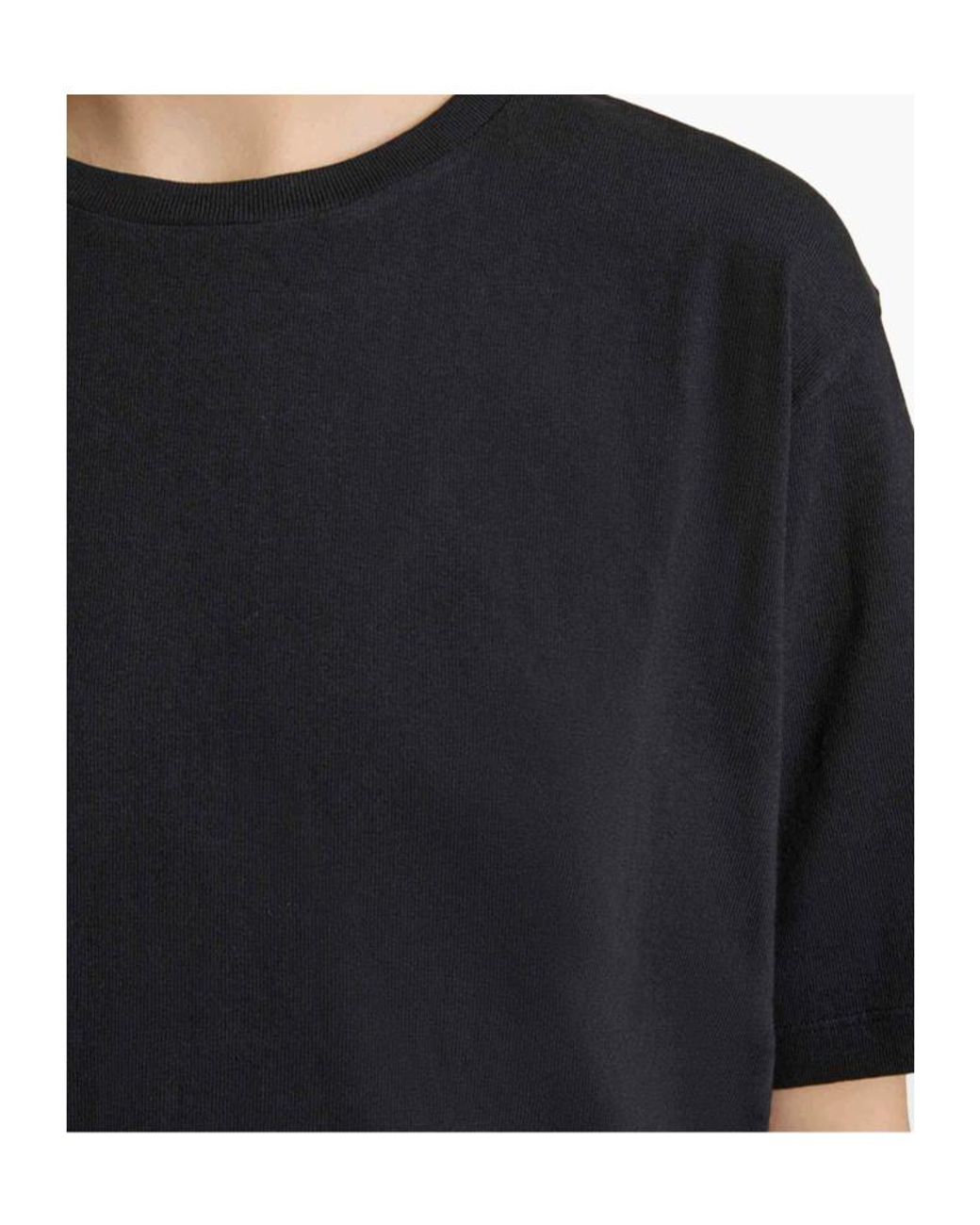 Khaite Black Mae Logo Patch Crewneck T-Shirt