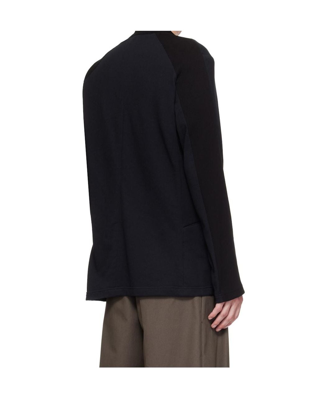 Kiko Kostadinov Black Patchwork Design Suit Jacket for men