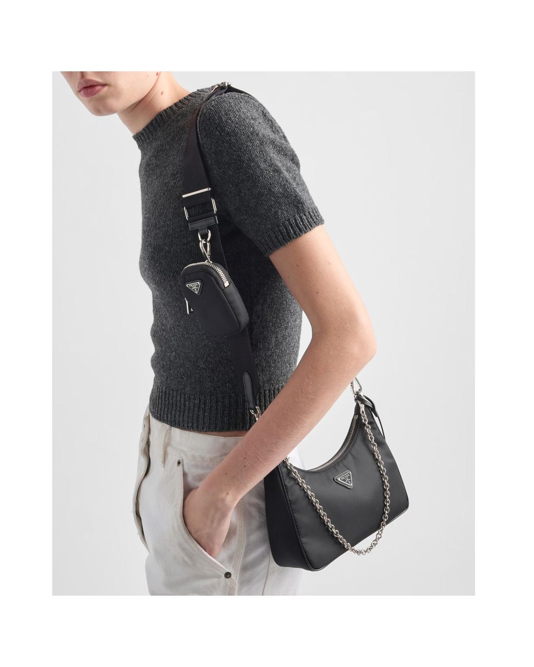 Prada Black Re-Edition 2005 Re-Nylon Bag