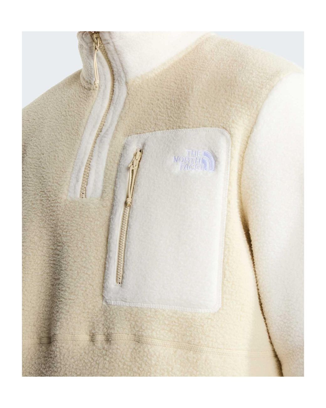 The North Face White Yumiori 1/4 Zip Fleece Jacket for men
