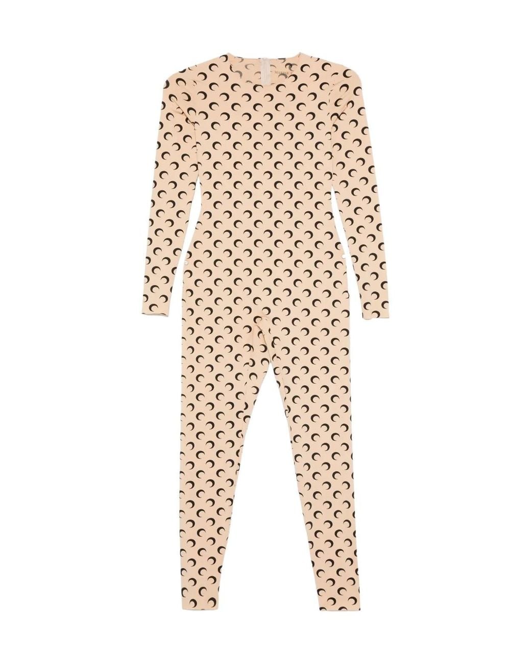MARINE SERRE Natural Jersey Bodysuit