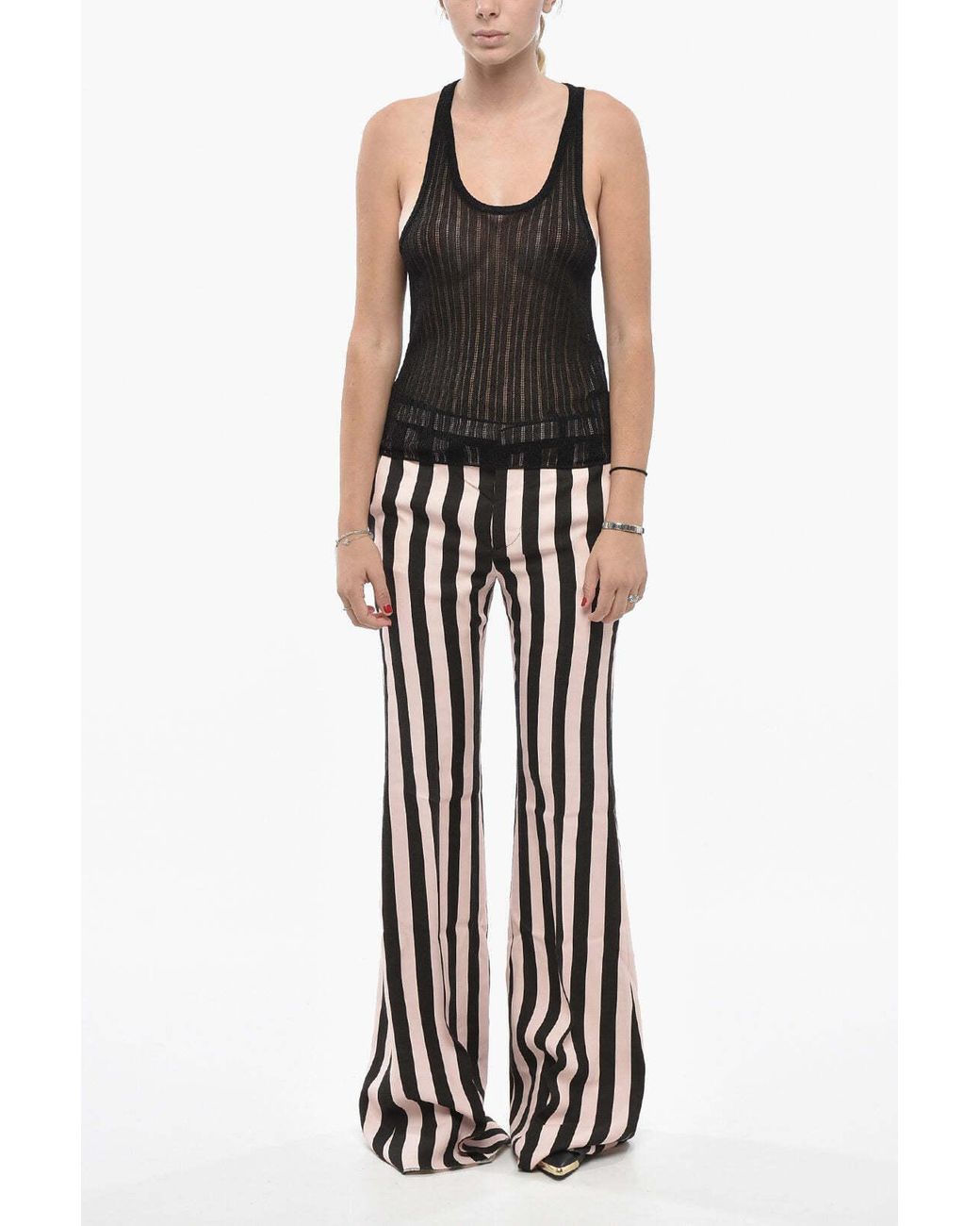 DSquared² Black Striped Blouse