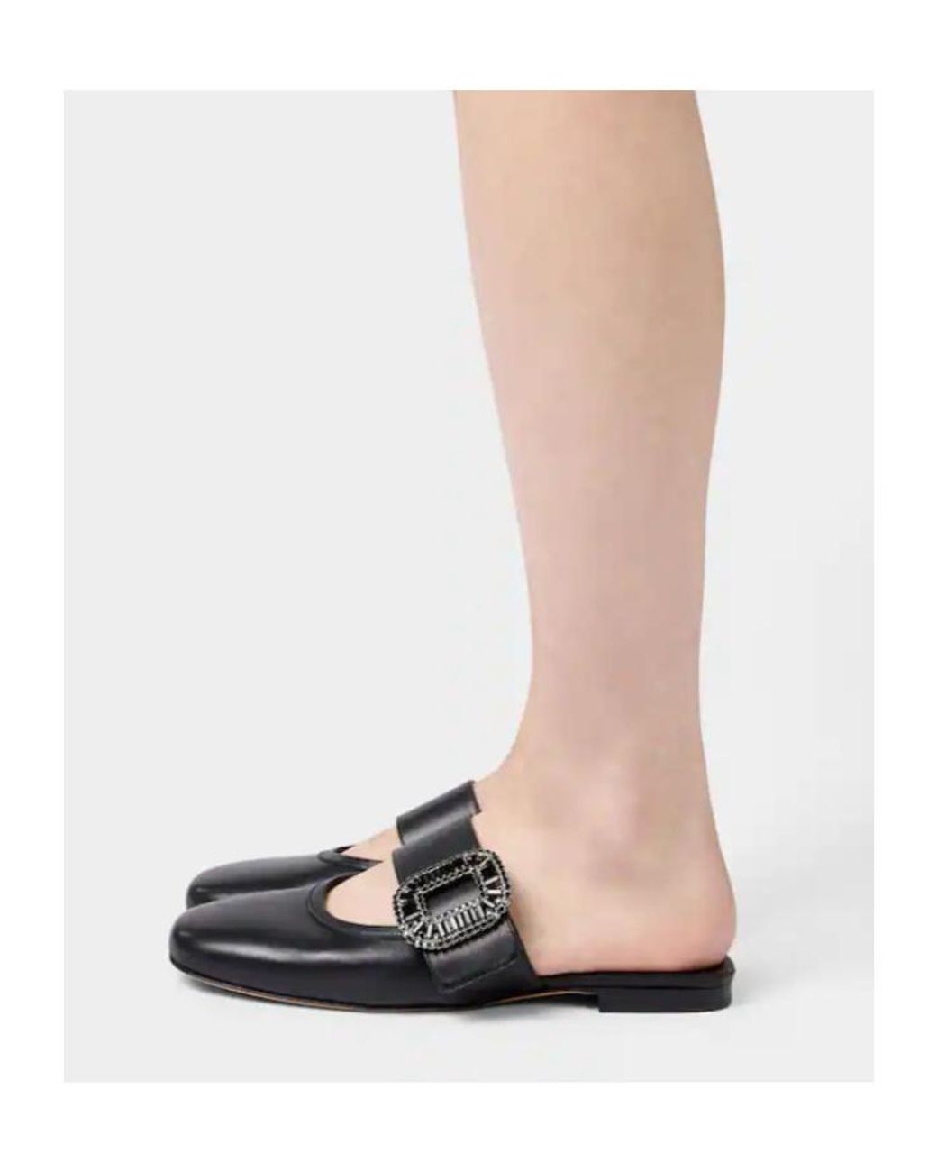 Roger Vivier Black Belle Vivier Mules