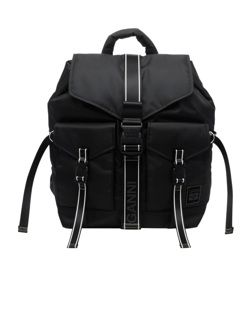Ganni Black Re Tech Sport Nylon Backpack