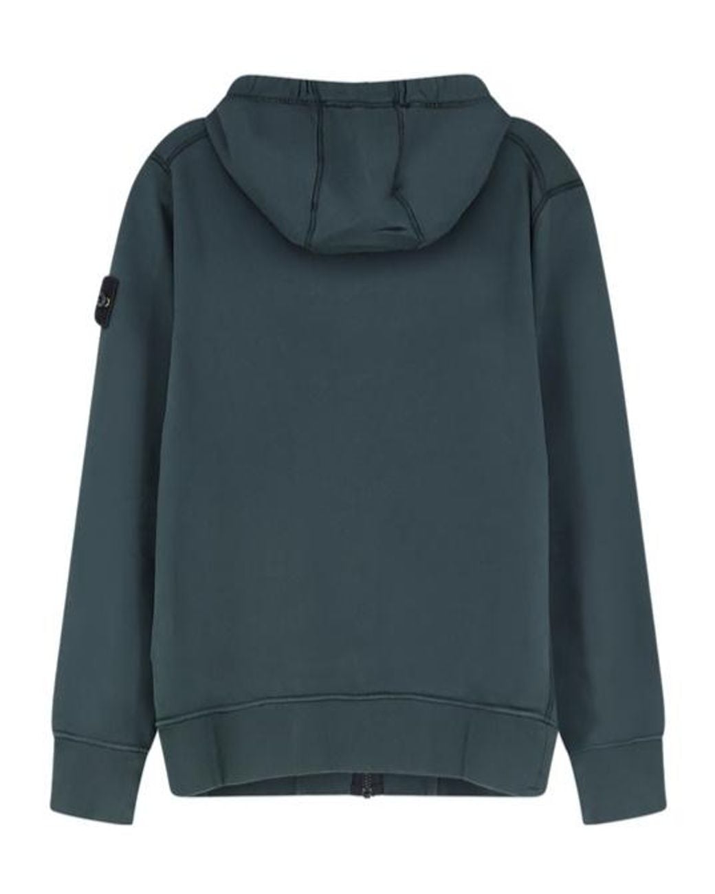 Stone Island Blue Zipper Hoodie for men