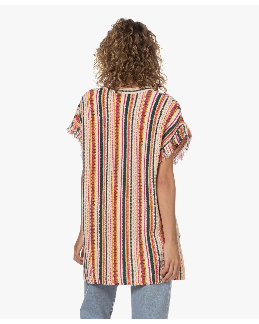 Vanessa Bruno Multicolor Short-Sleeved Sweater