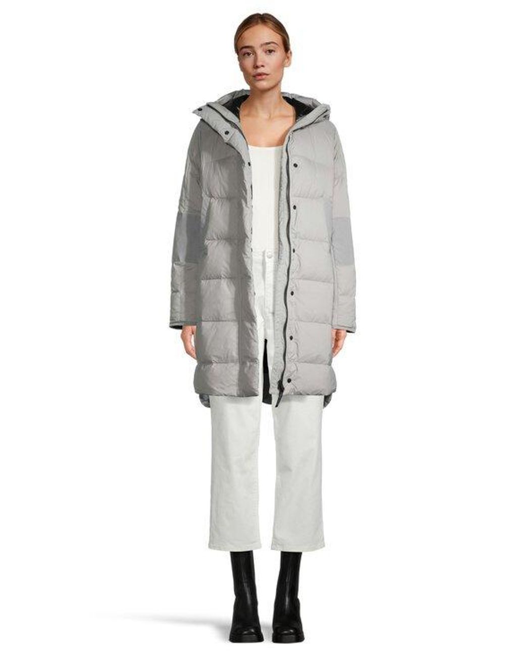 Canada Goose Gray Alliston Hooded Down Jacket