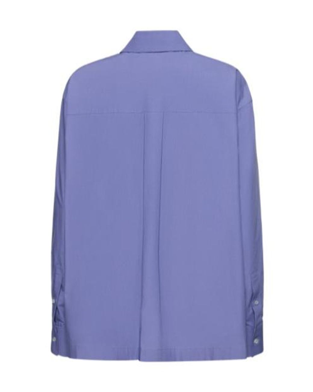 Alexander Wang Blue Logo Embroidered Patch Shirt