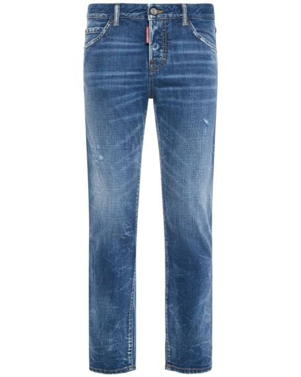 DSquared² Blue Belt-Loop Jeans