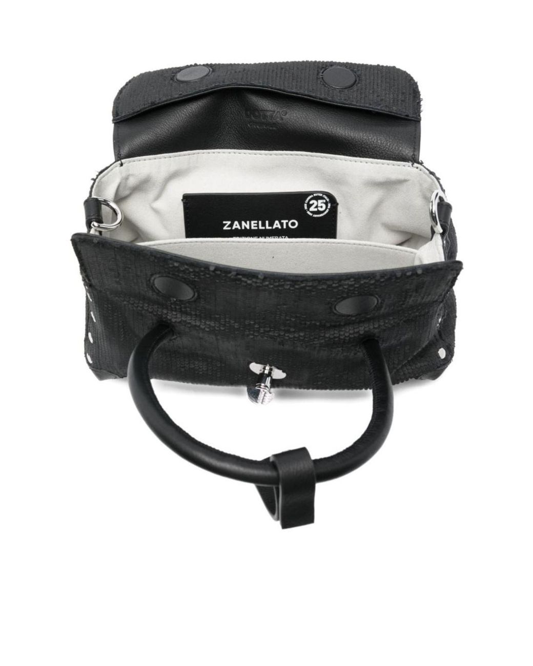 Zanellato Black Top Handle Shoulder Bag
