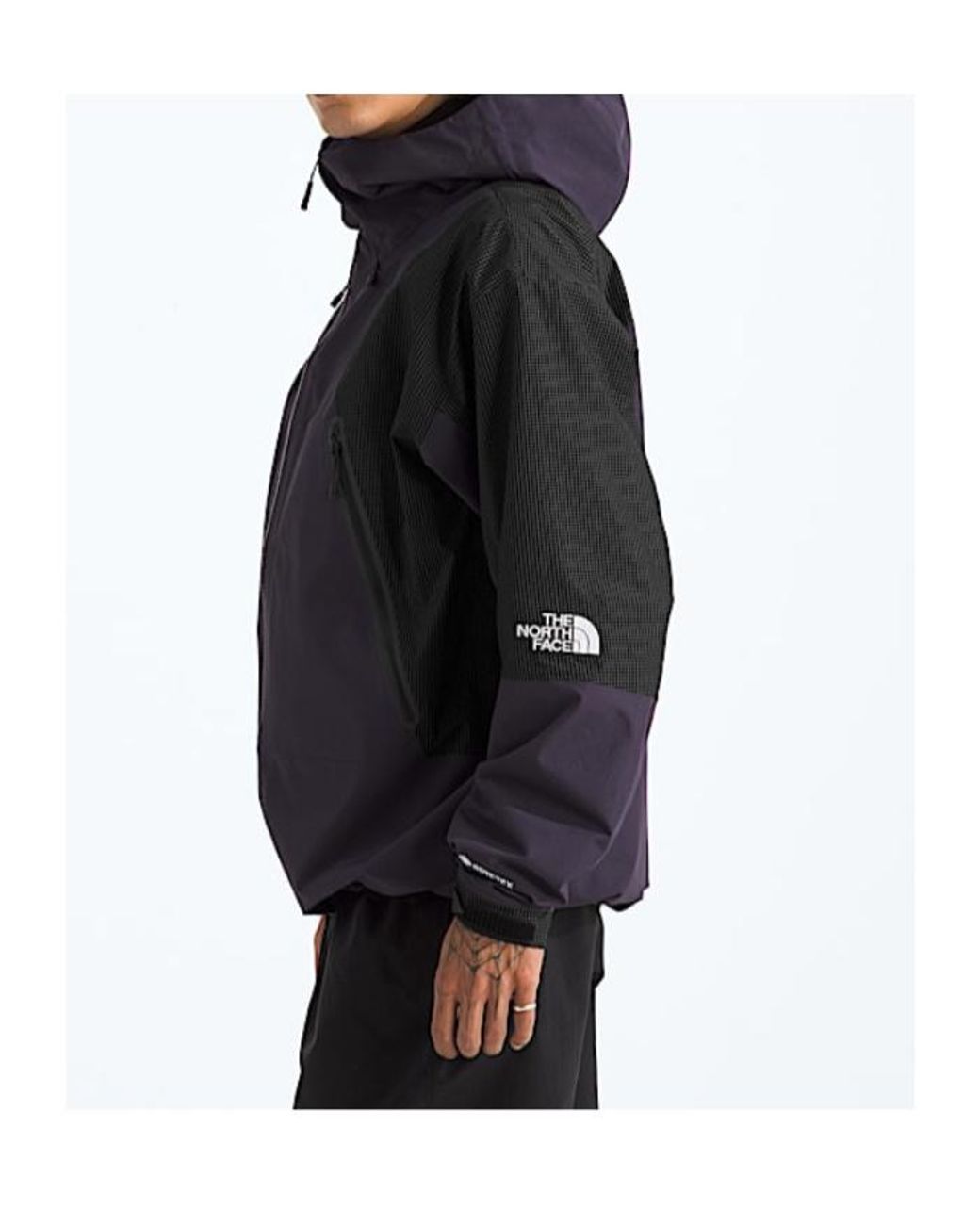 The North Face Purple Panelled Hooded Jacket for men