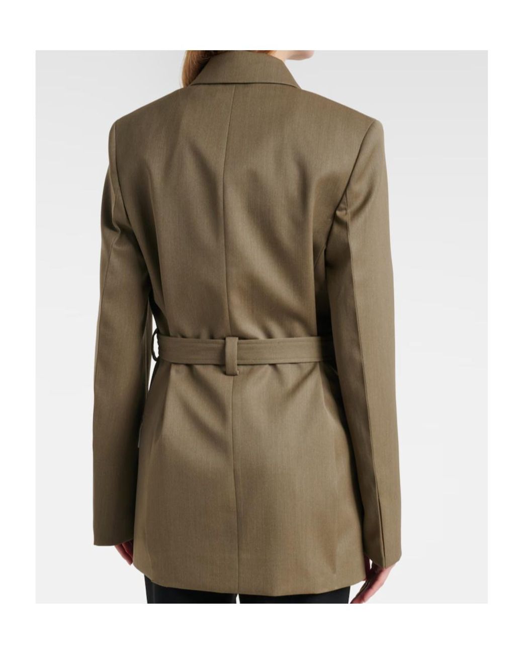 Victoria Beckham Green Long-Sleeved Suit Jacket
