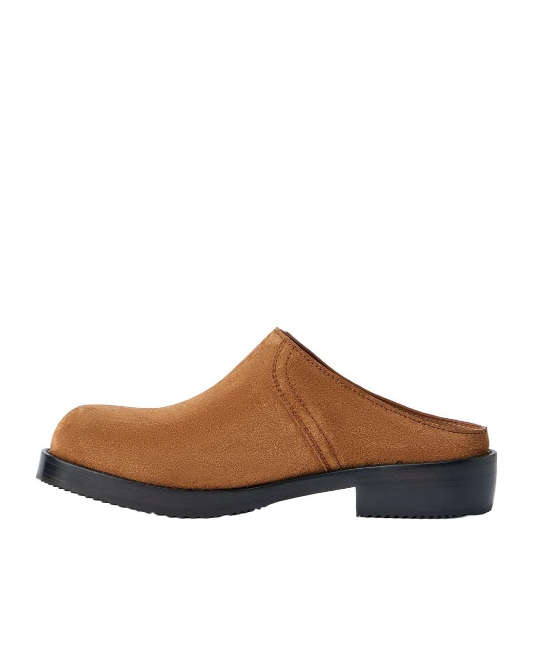 Dries Van Noten Brown Suede Slip-On Mules for men
