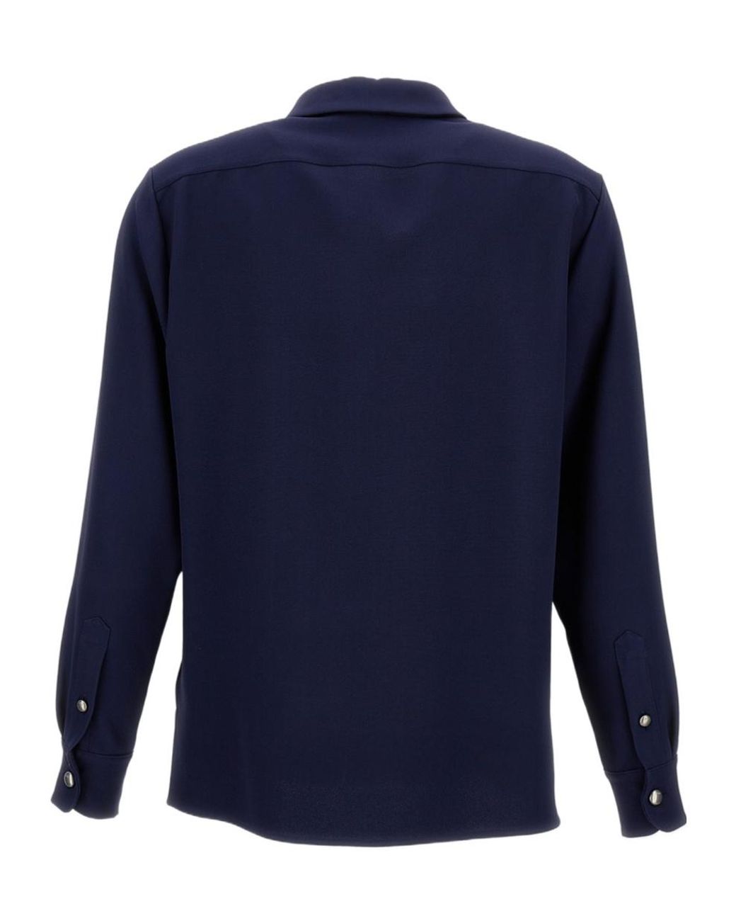 Ralph Lauren Blue Double-Breasted Tailored Shirt