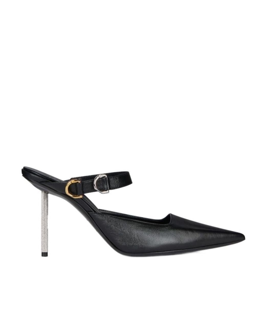 Givenchy White Voyou Pointed Toe Mules