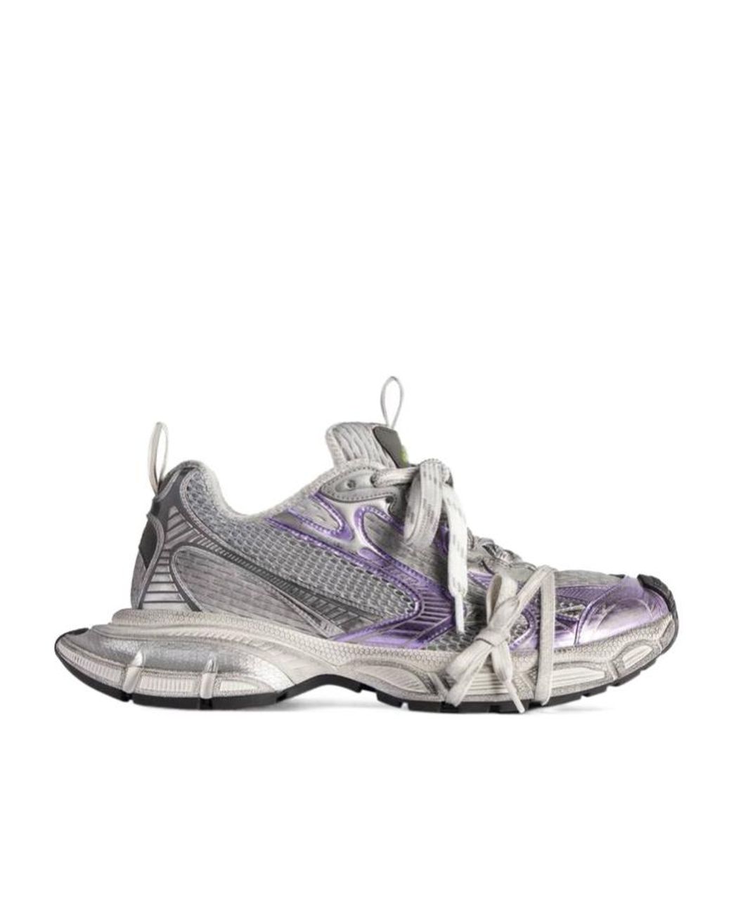 Balenciaga Gray 3Xl Lace-Up Sneakers