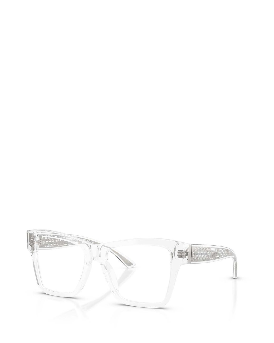 Dolce & Gabbana White Eyewear Square Frame Glasses