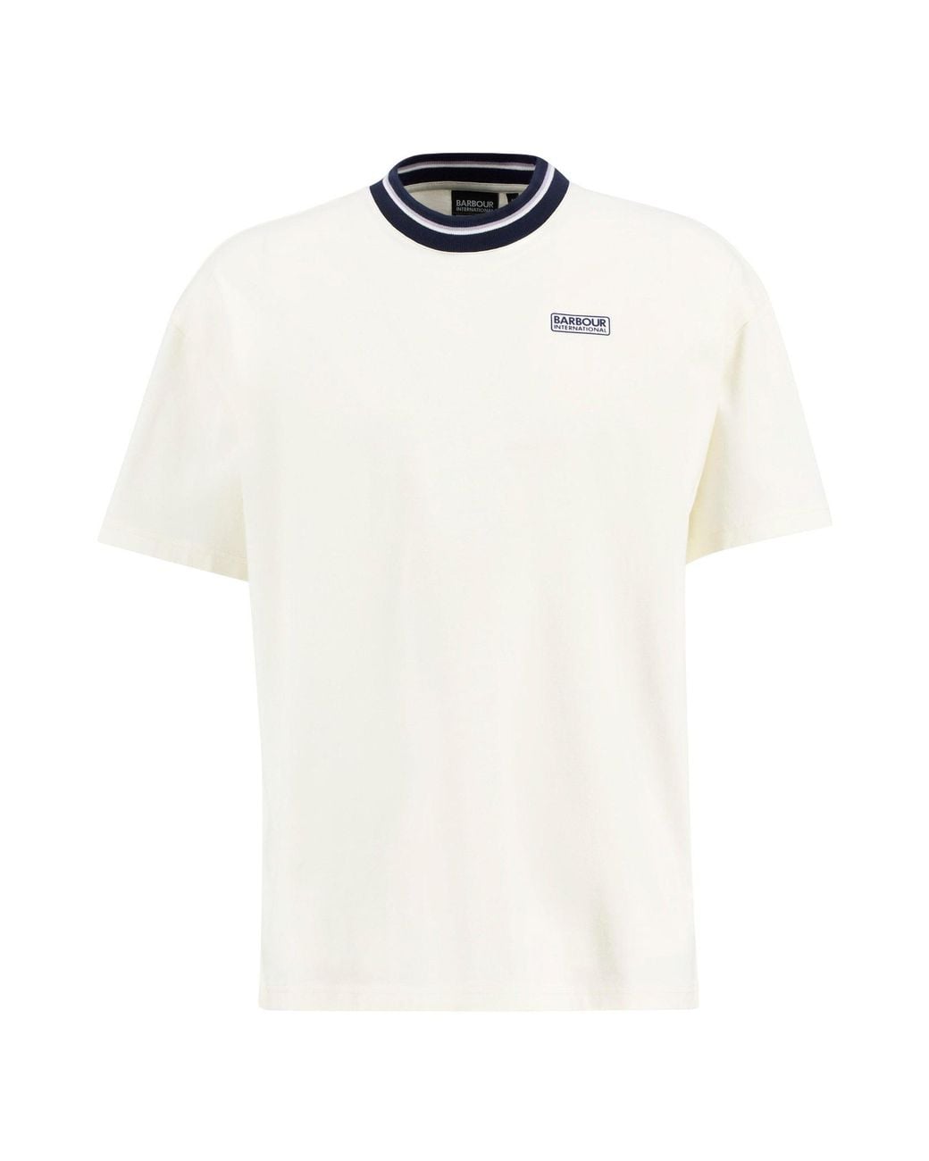 Barbour White Logo Short-Sleeved T-Shirt for men