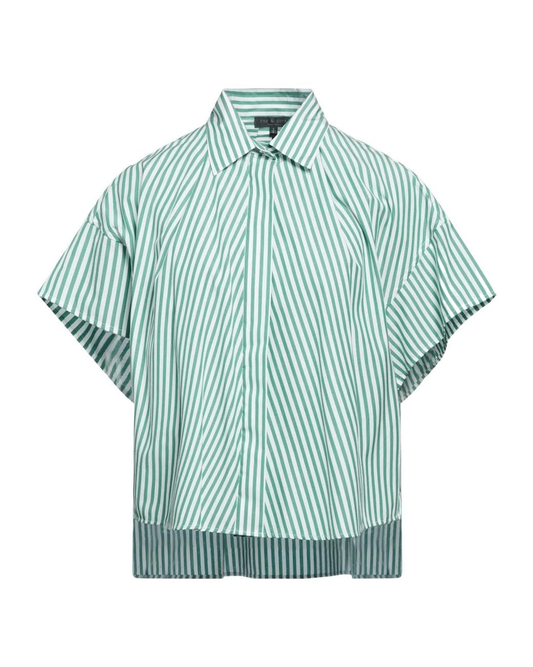 Rag & Bone Blue Striped Shirts