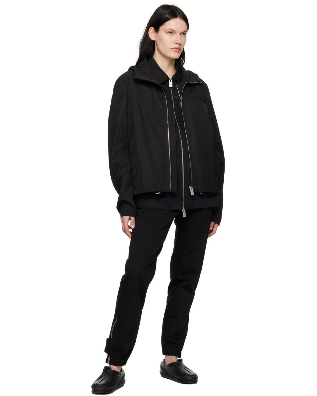 1017 ALYX 9SM Black Logo Short-Sleeve Zip Shirt for men