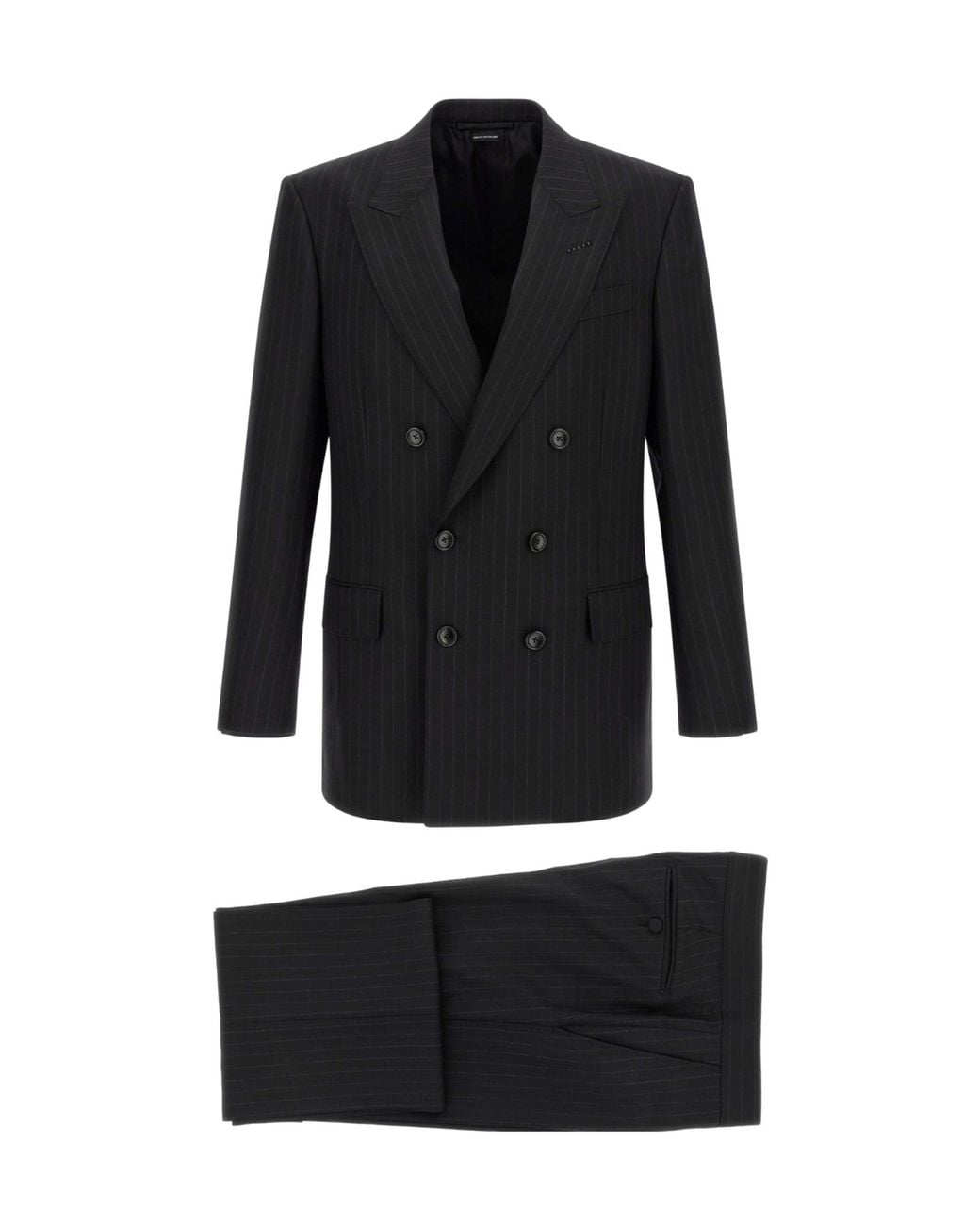 Tom Ford Black Pinstriped Blazer for men