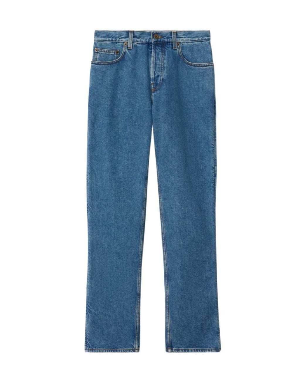 Burberry Blue Straight-Leg Slim Fit Jeans