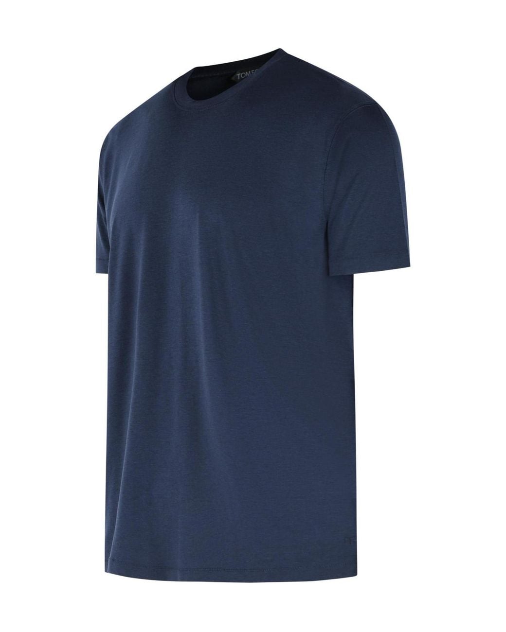 Tom Ford Blue Short Sleeve Crewneck T-Shirt for men