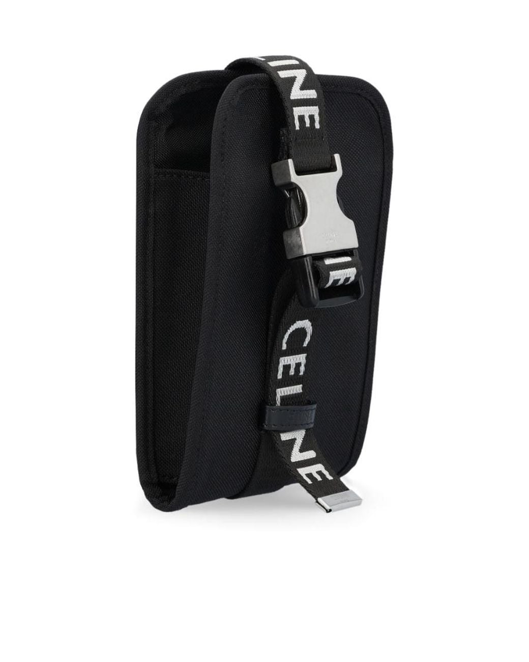 Céline Black Trekking Phone Pouch for men