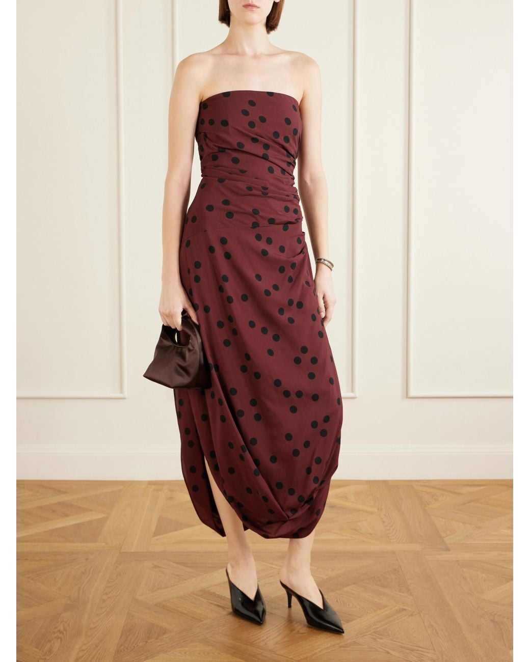 Proenza Schouler Red Colorful Printed Dress