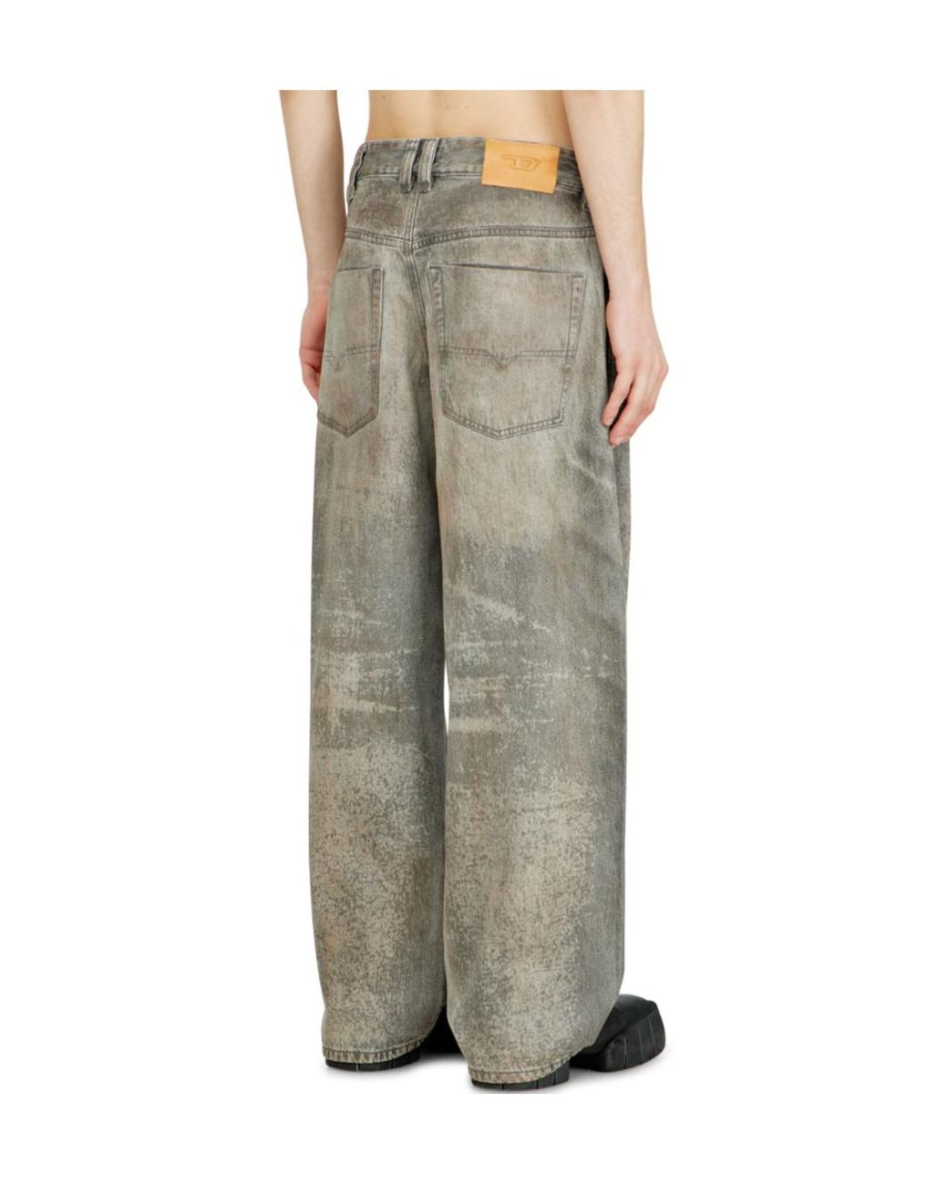 DIESEL Gray 1997 D Enim M Fsi 2 Wide-Leg Jeans for men