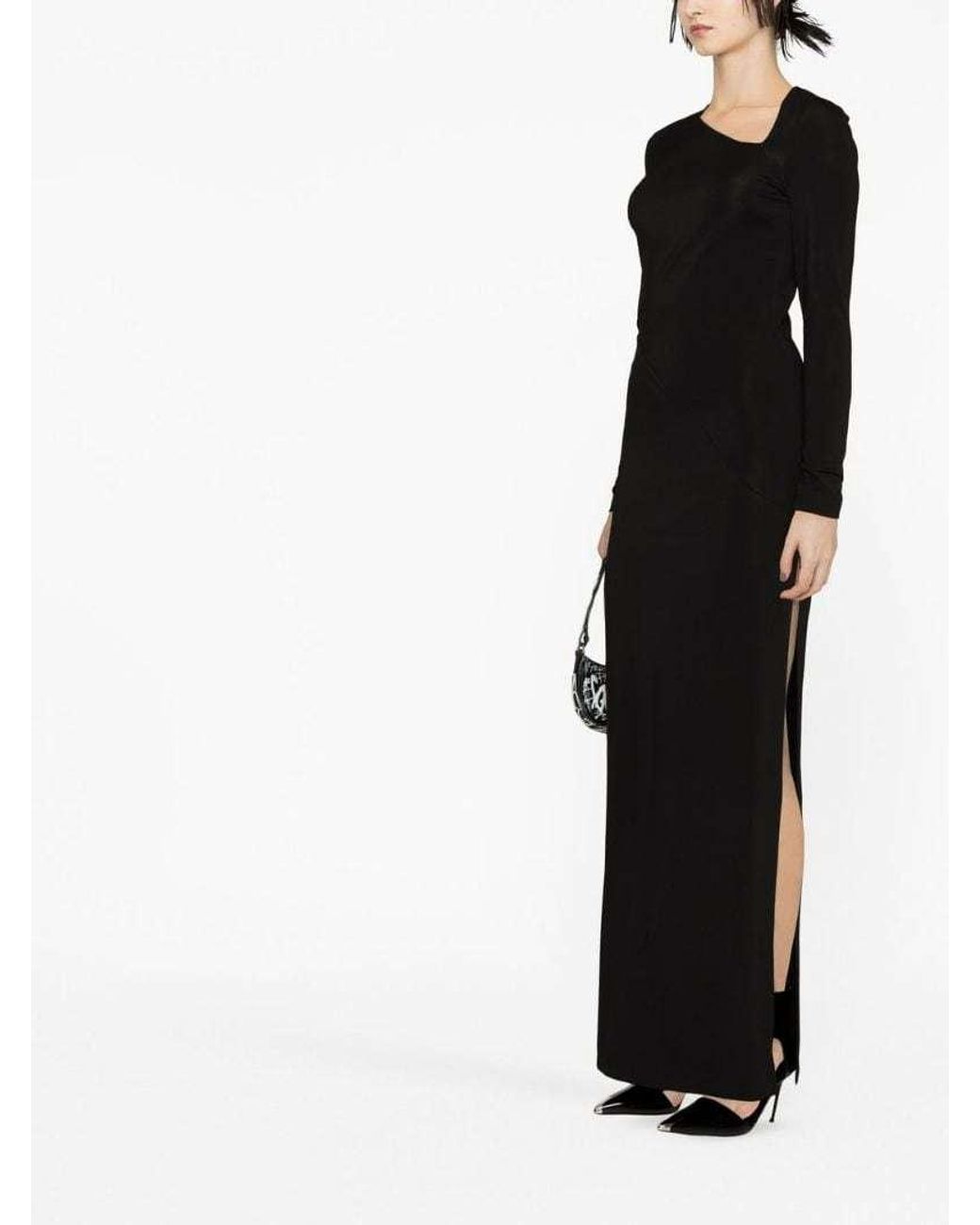 Givenchy Black Logo Long-Sleeved Dress