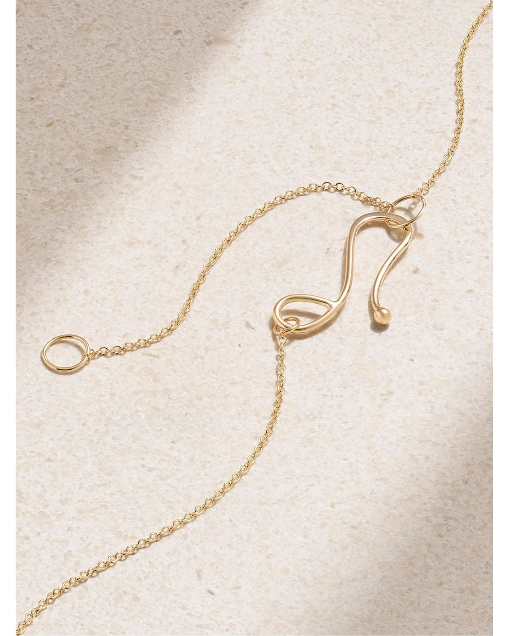 Melissa Joy Manning White 14-Karat Recycled Diamond Necklace