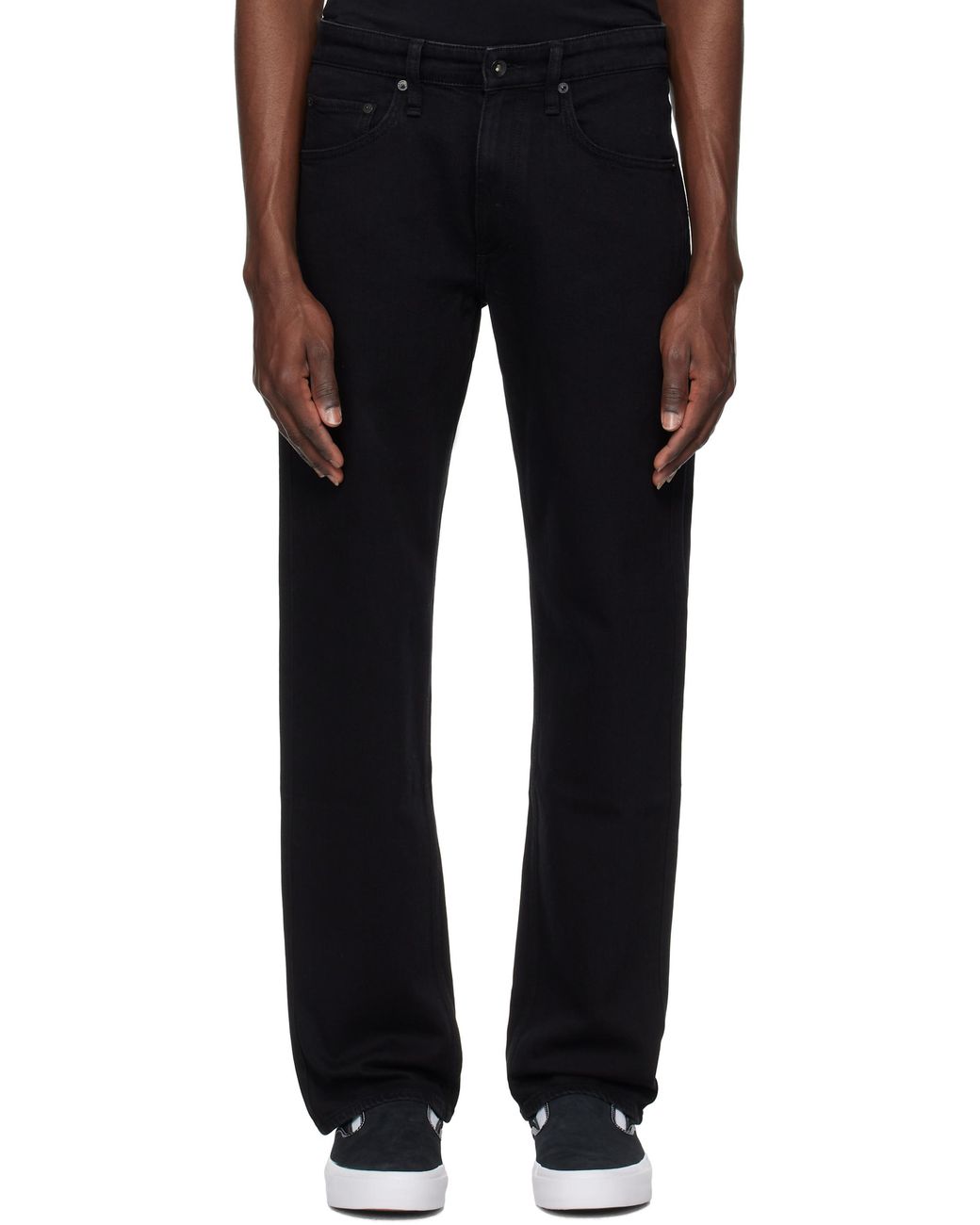 Rag & Bone Black Jeans With Belt Loops for men