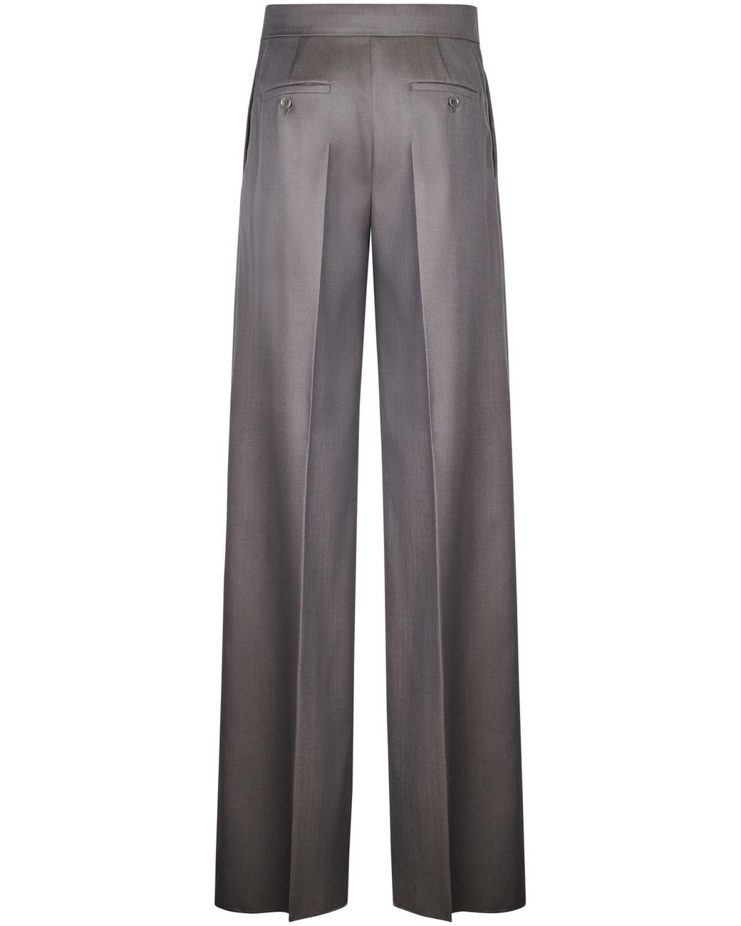 Max Mara Gray Serio Pressed Crease Tailored Pants