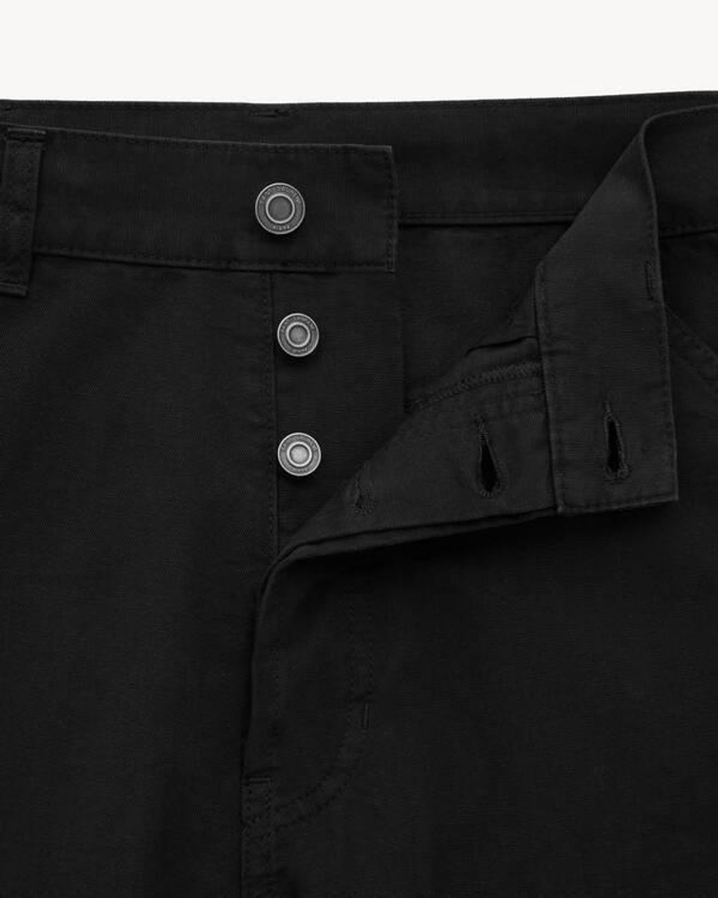 Saint Laurent Black Baggy Bermuda Shorts for men