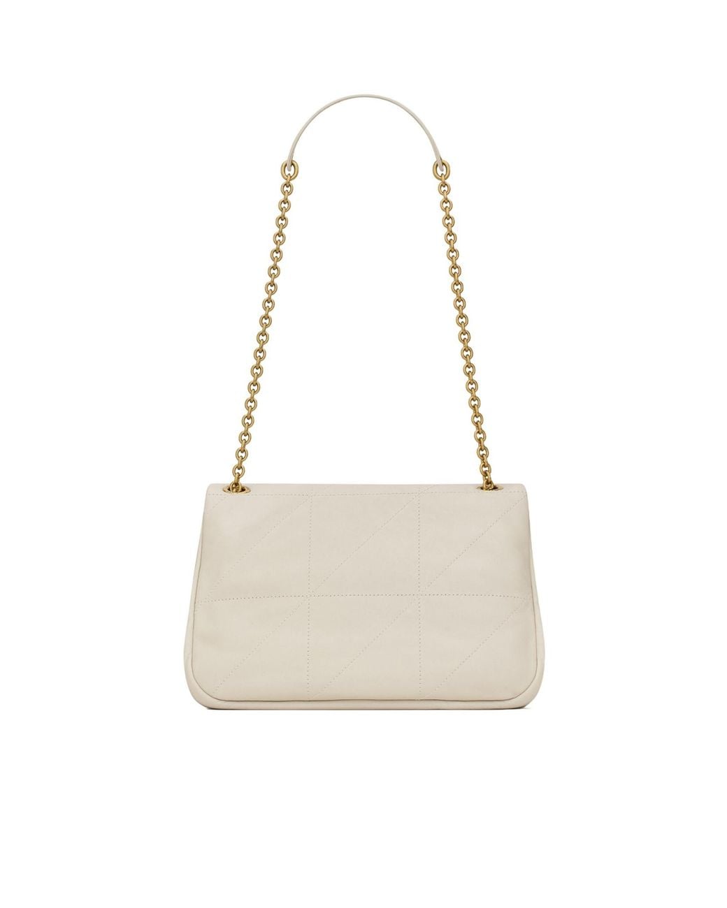 Saint Laurent White Jamie 4.3 Logo Plaque Shoulder Bag