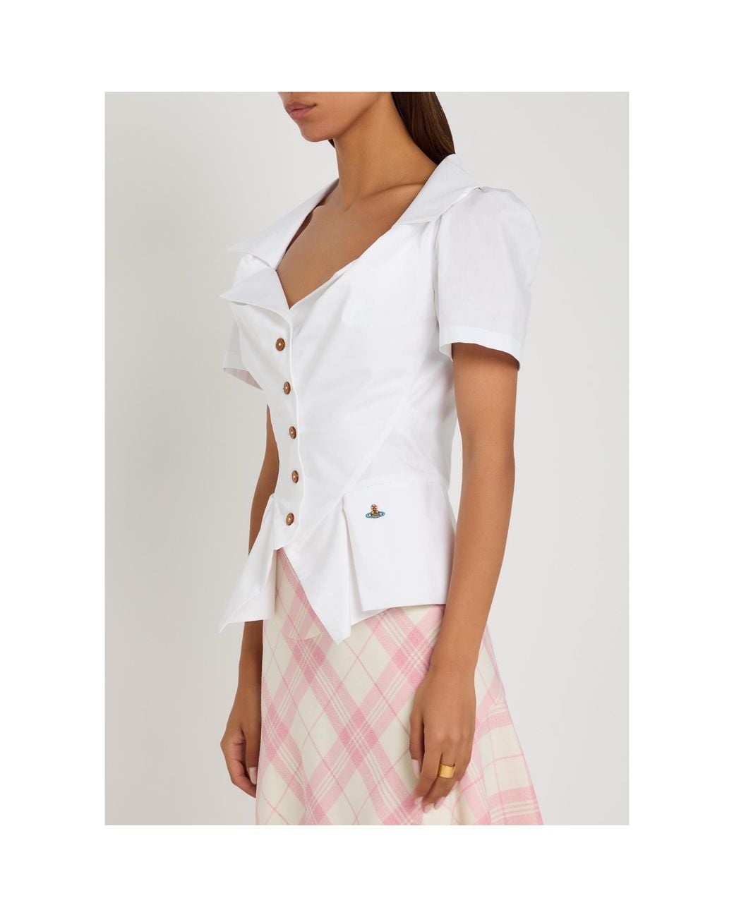 Vivienne Westwood White Simple Cotton Shirt