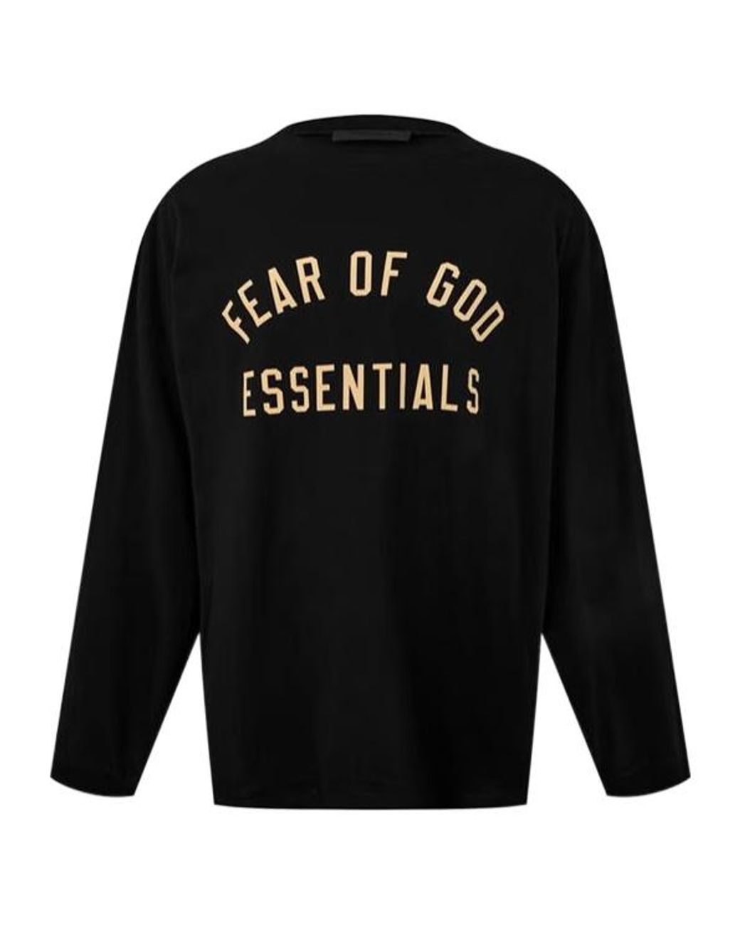 Fear Of God Black Emblem Printed T-Shirt for men