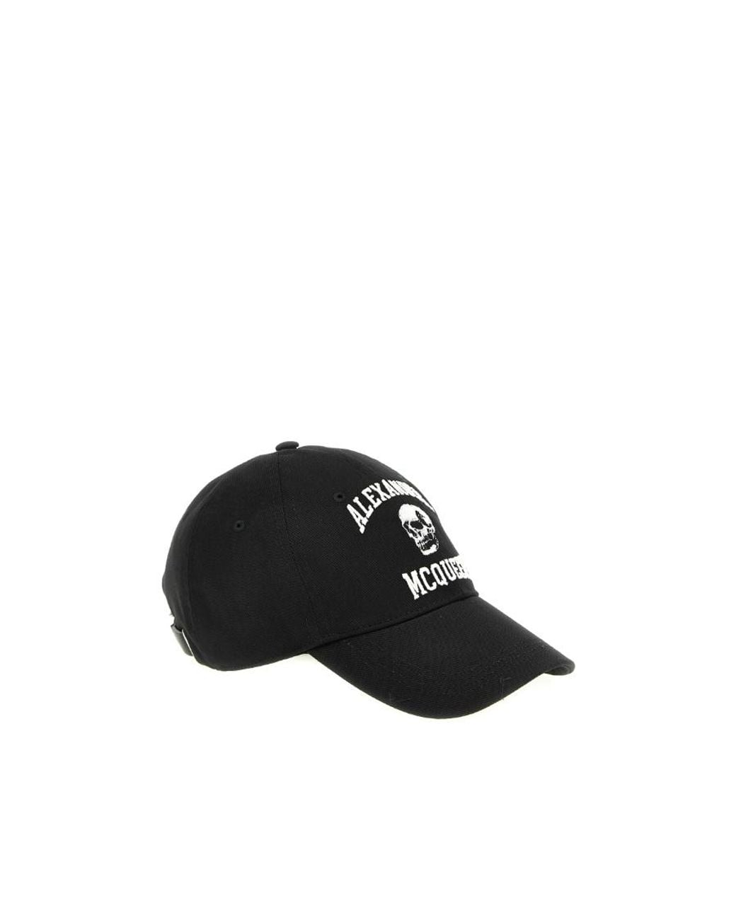 McQueen Black Logo Embroidered Baseball Cap for men