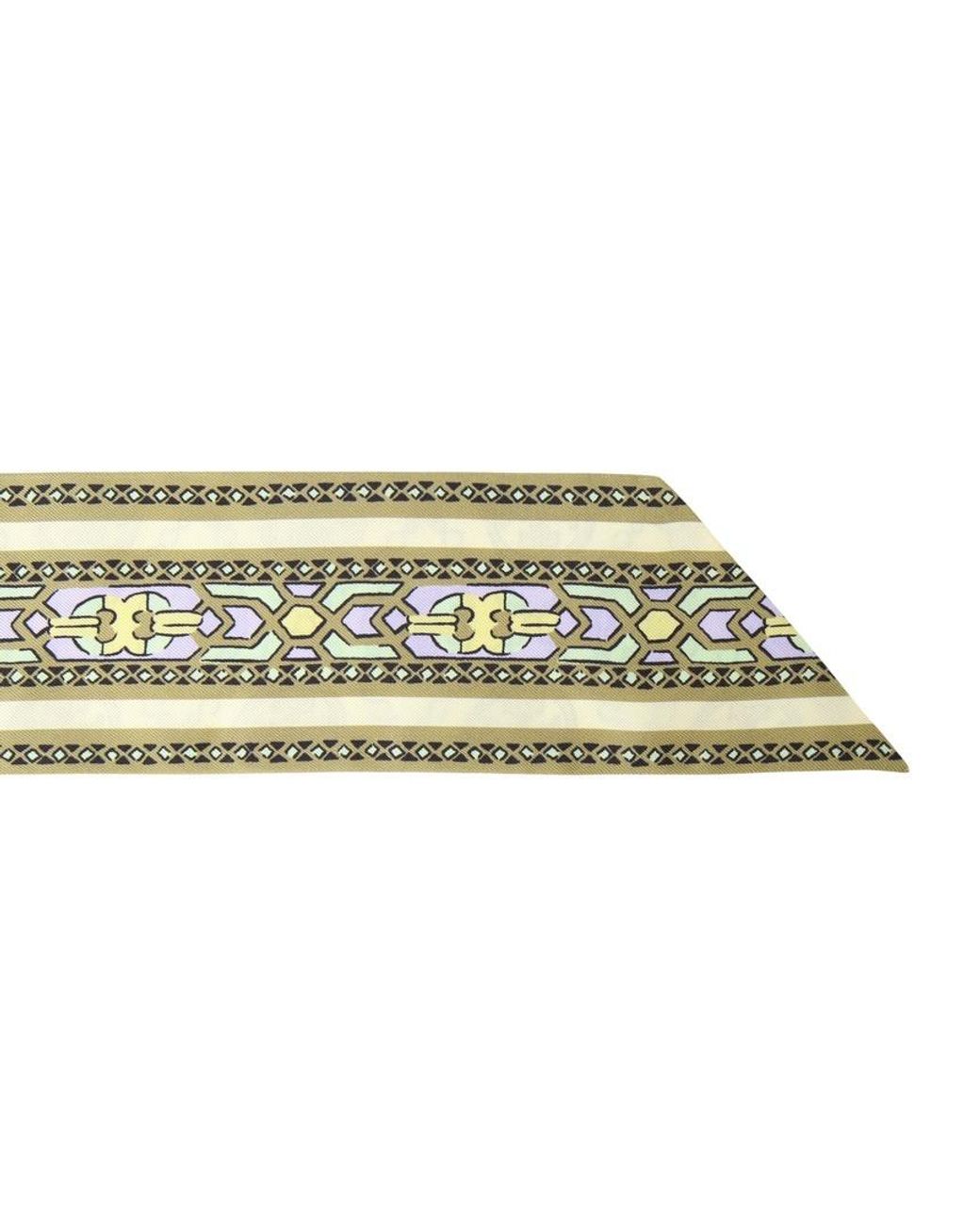 Tory Burch Green T Monogram Silk Scarf