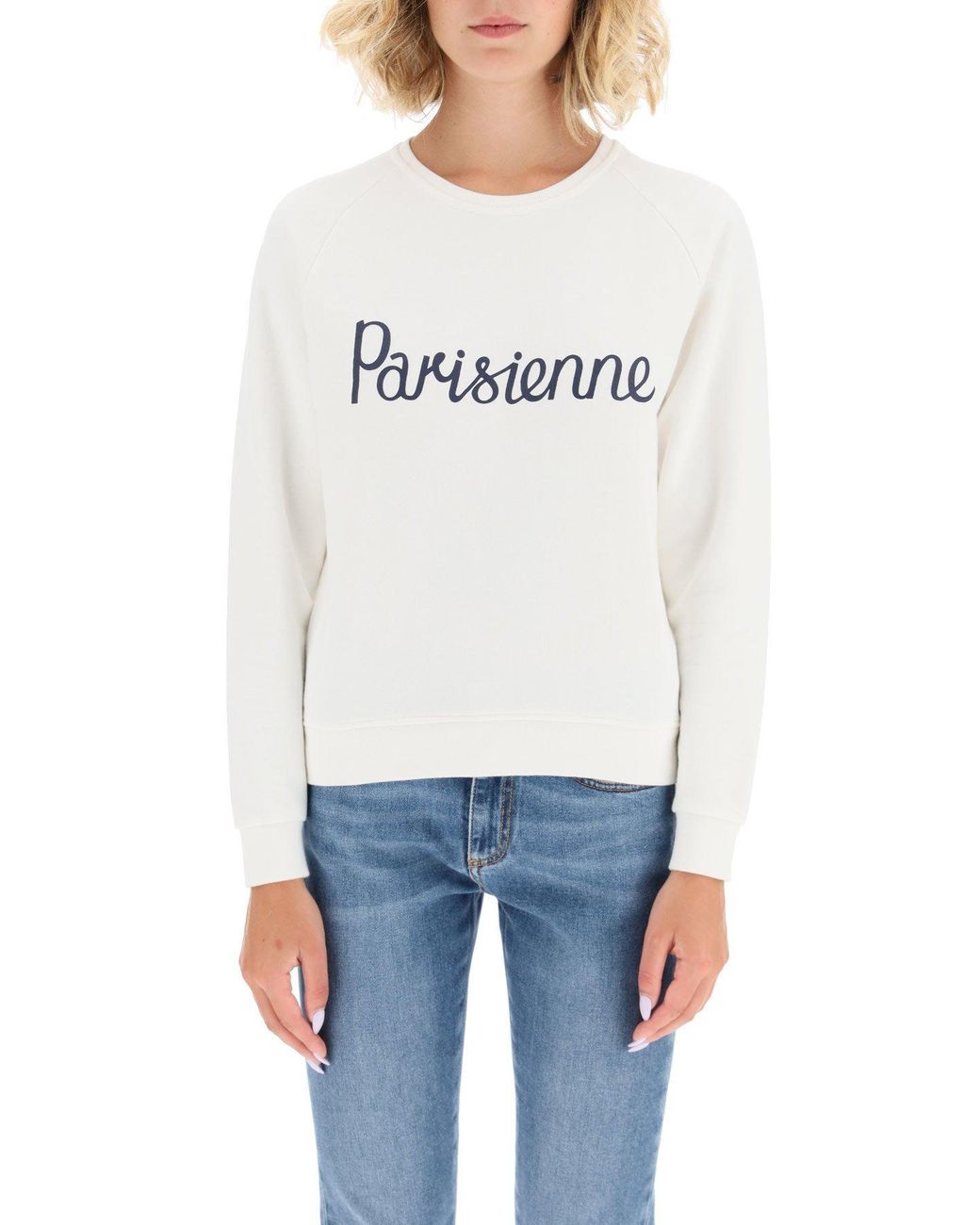 Maison Kitsuné White Logo Sweater