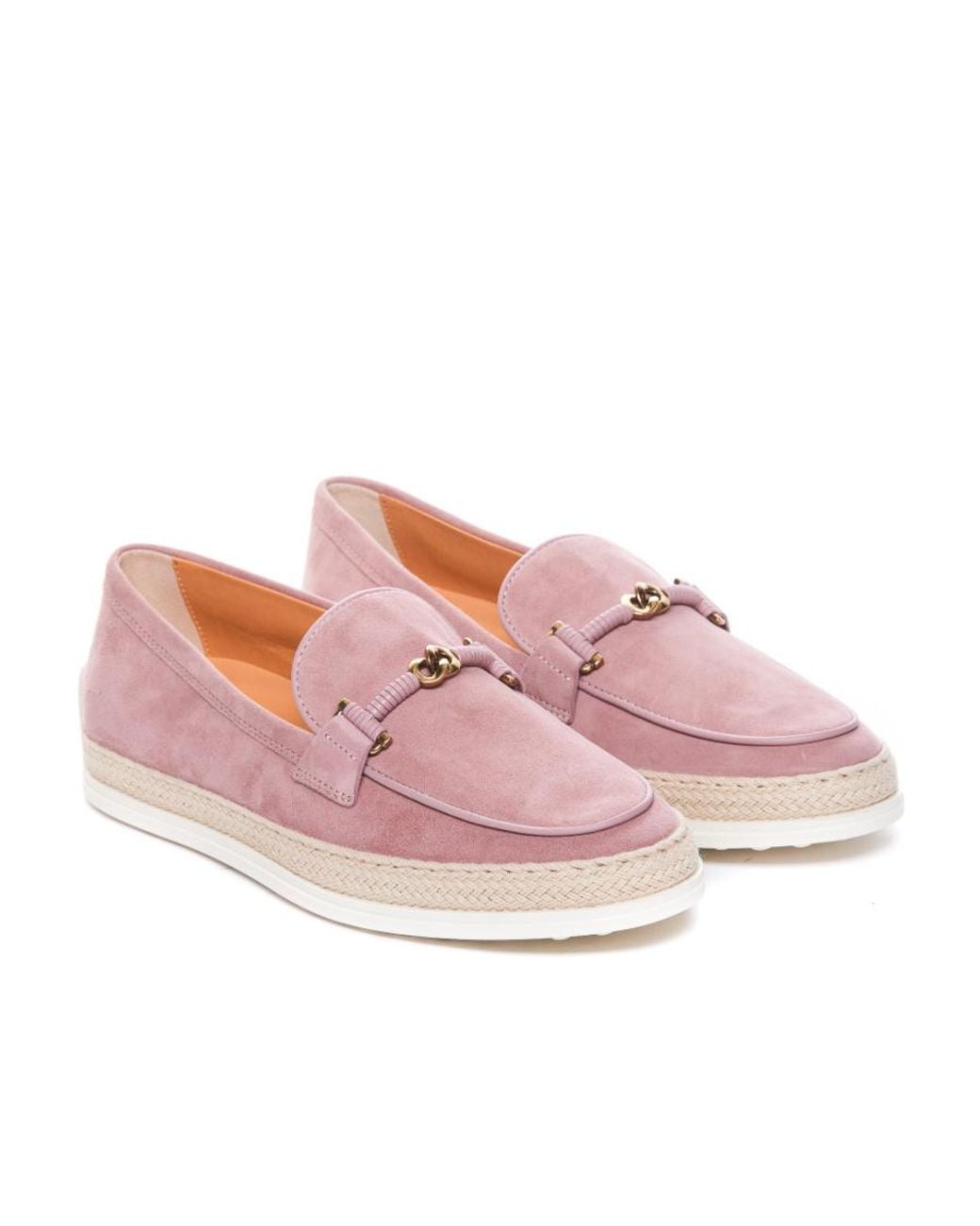 Tod's Pink Gomma Slip-On Loafers