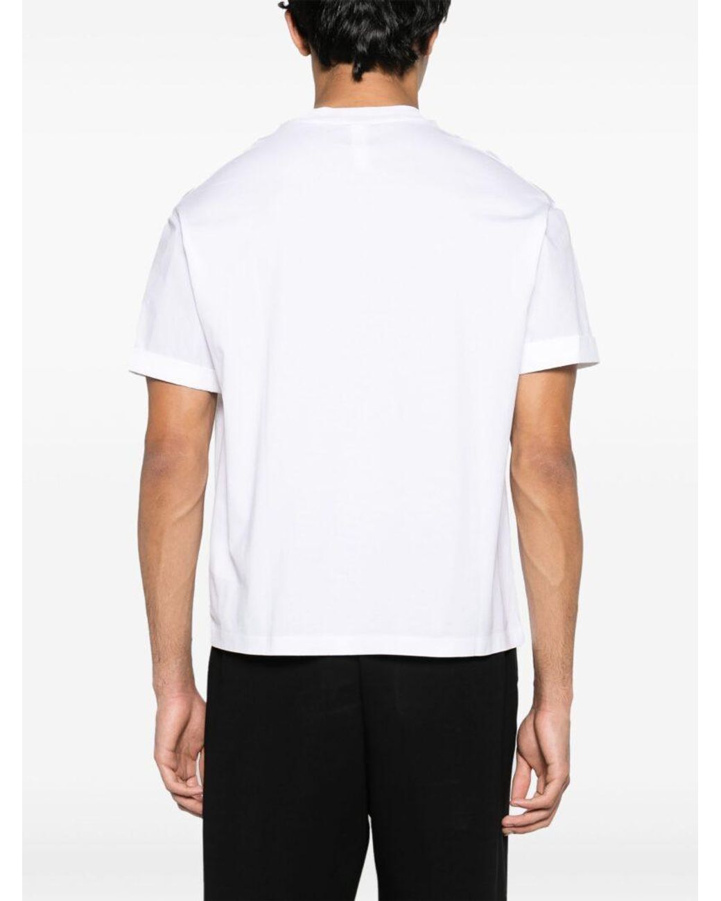 Neil Barrett White Short-Sleeved Crewneck T-Shirt for men