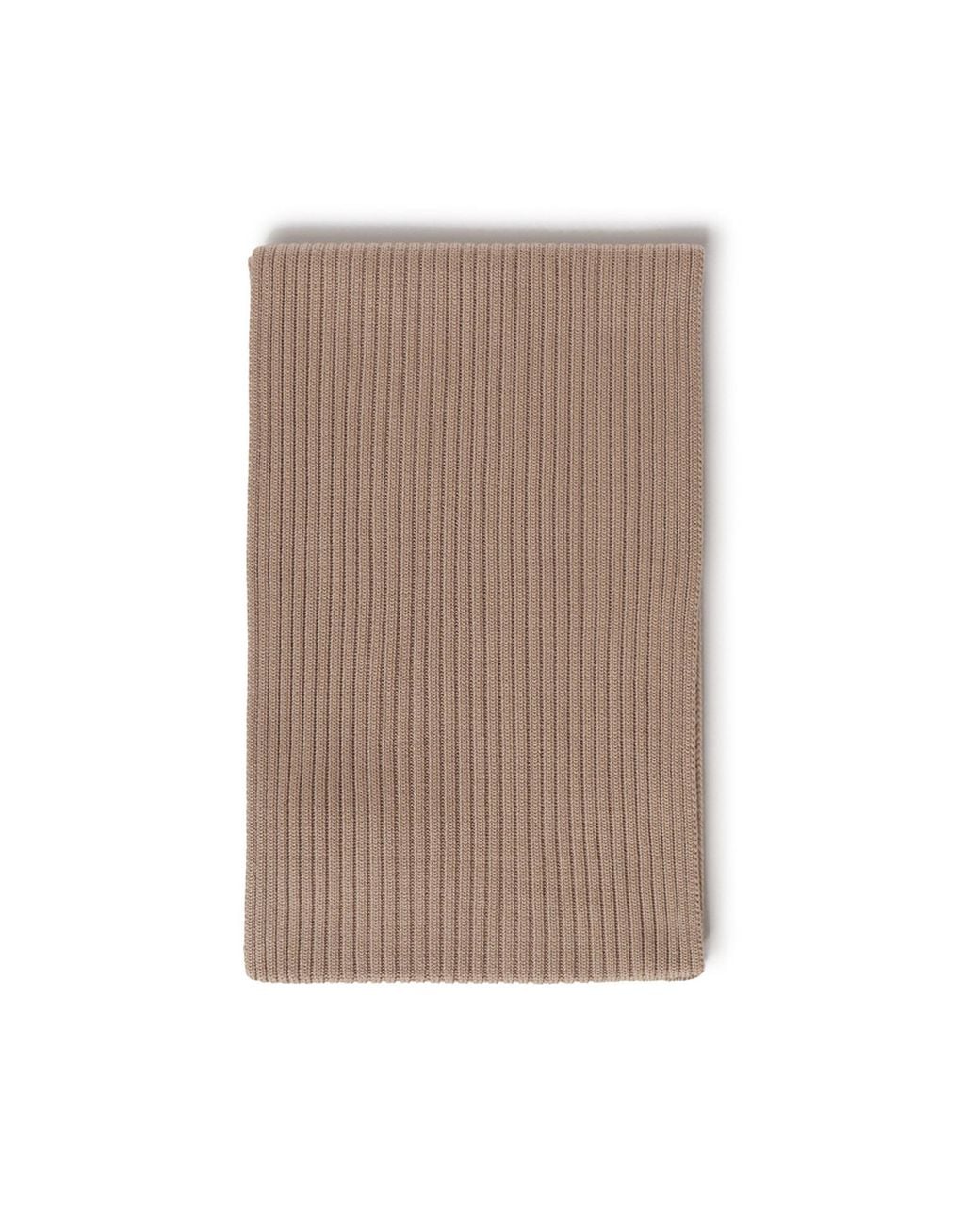 Max Mara Brown Ribbed Scarf