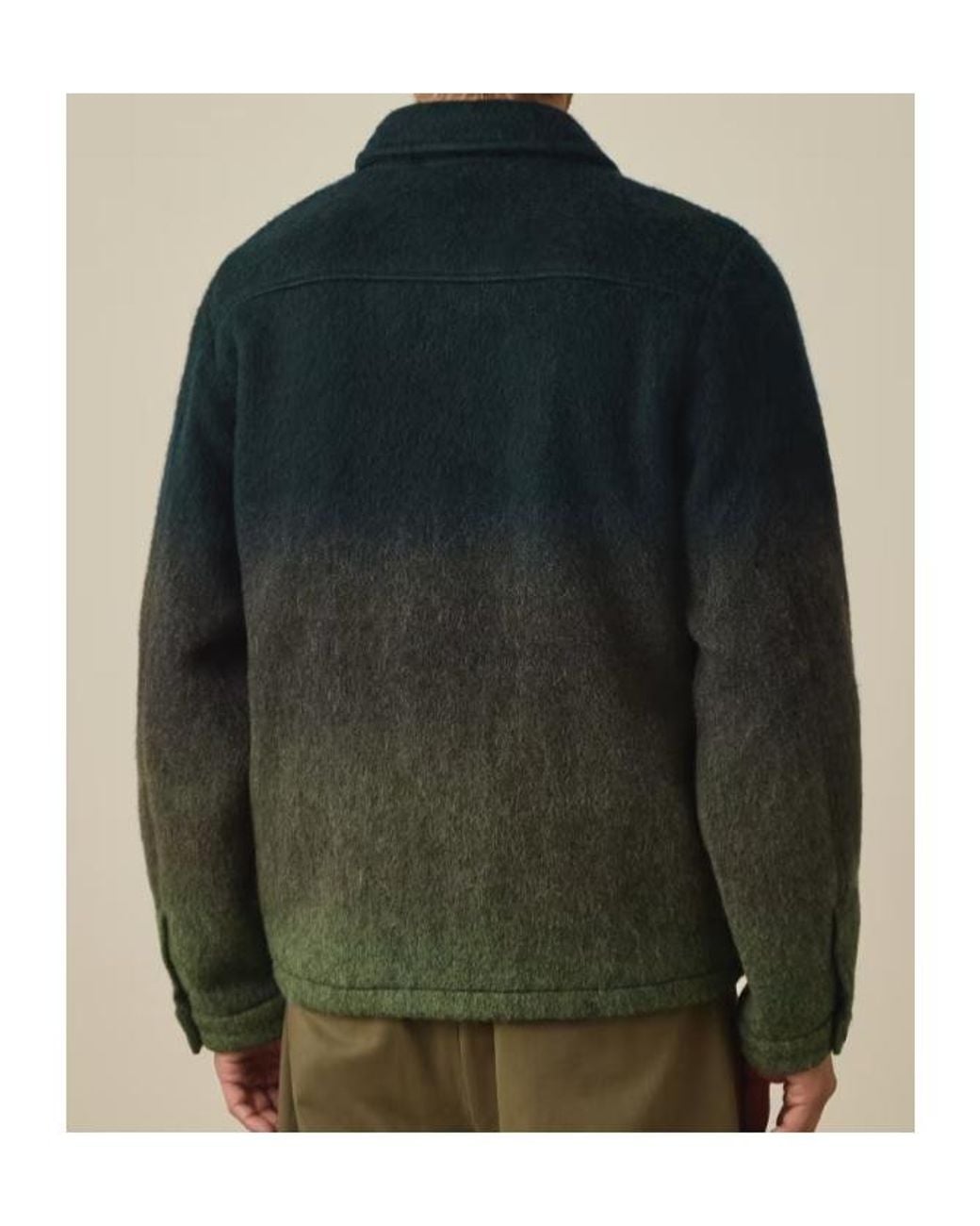 Paul Smith Green Ombre Wool-Blend Jacket for men