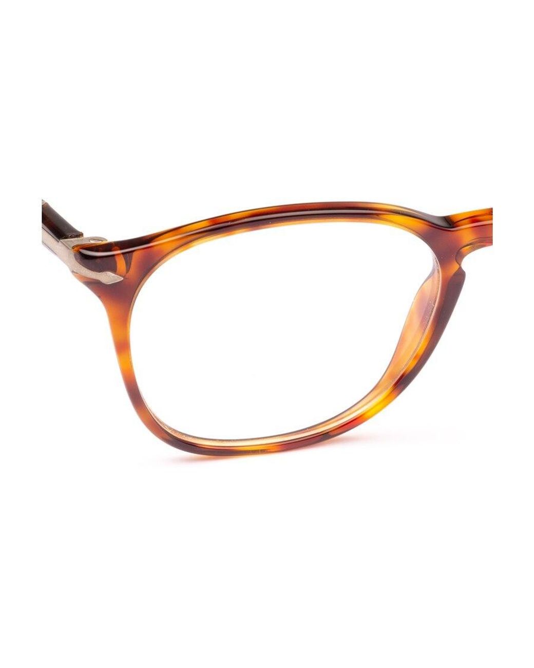 Persol White Round Frame Glasses for men